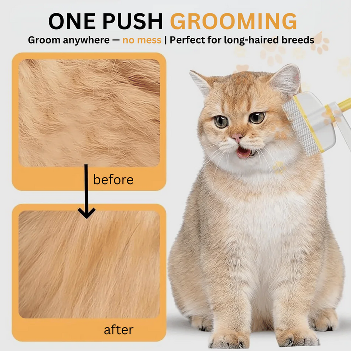 Self-Cleaning Grooming Comb for Dogs & Cats